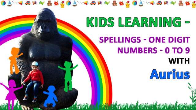 Kids One Digit Numbers Educational Video Aurius