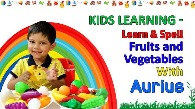 Learn Spell Fruit and Vegetables with Aurius